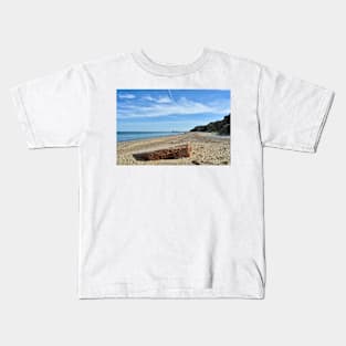 World War Two pillbox on the beach, Norfolk Kids T-Shirt